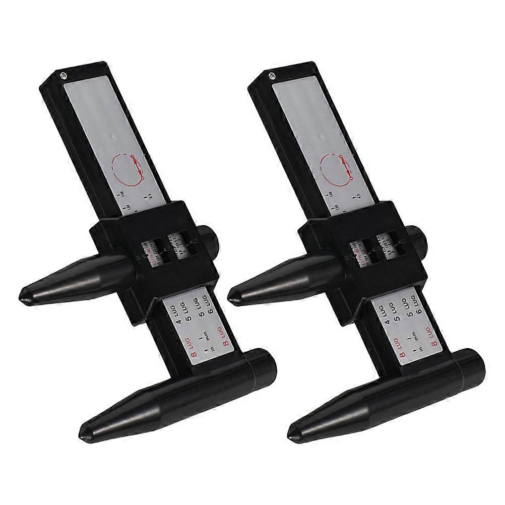 Hub Spacing Gauge Measuring Tool For Wheel Modifications And Diy Projects 17.50X11.70X1.60cm Measurement 2Pcs