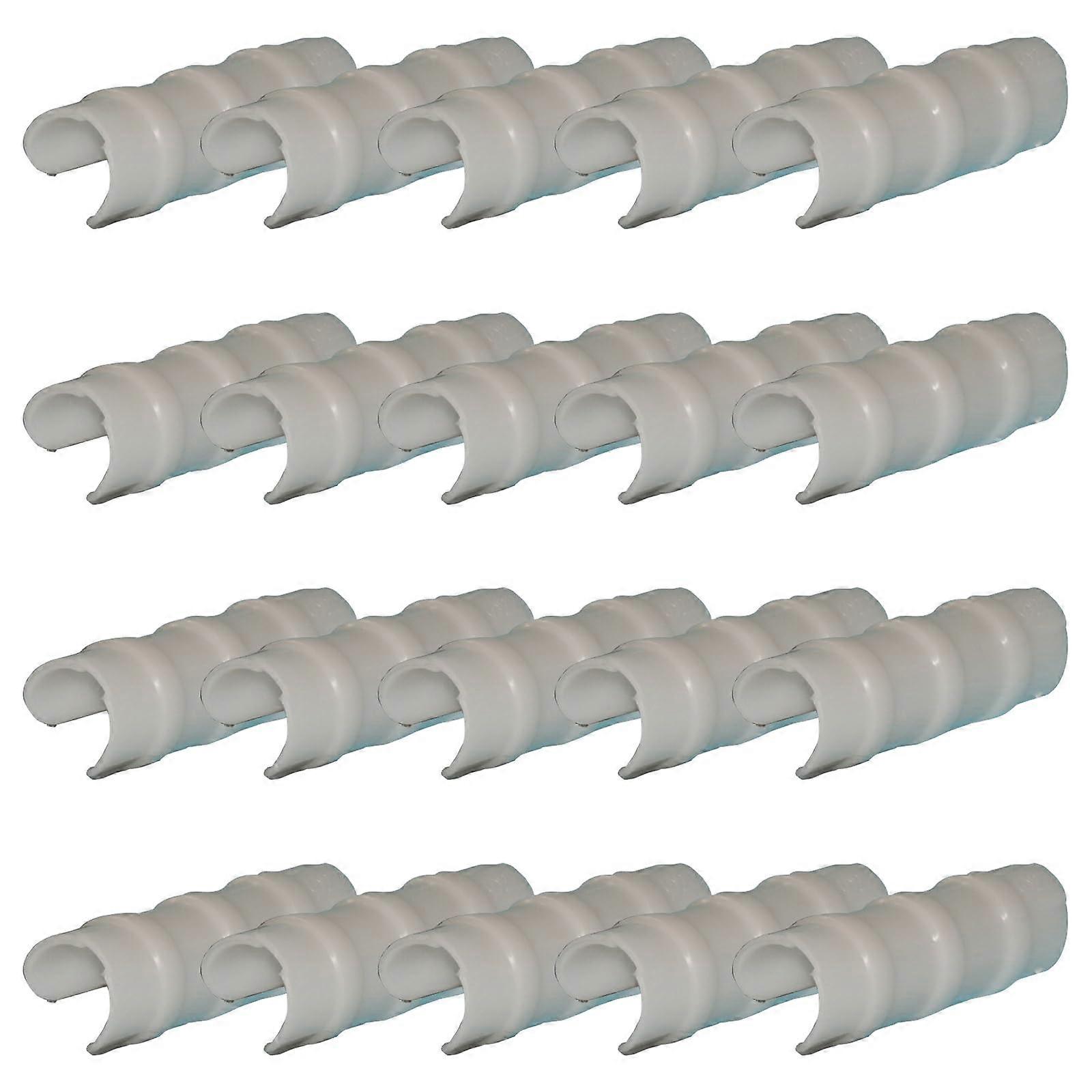 20pcs Greenhouse Frame Tube Fixed Clamps Household Pipe Transmission Tool For Renovation Plumbing Projects Ref: 2083