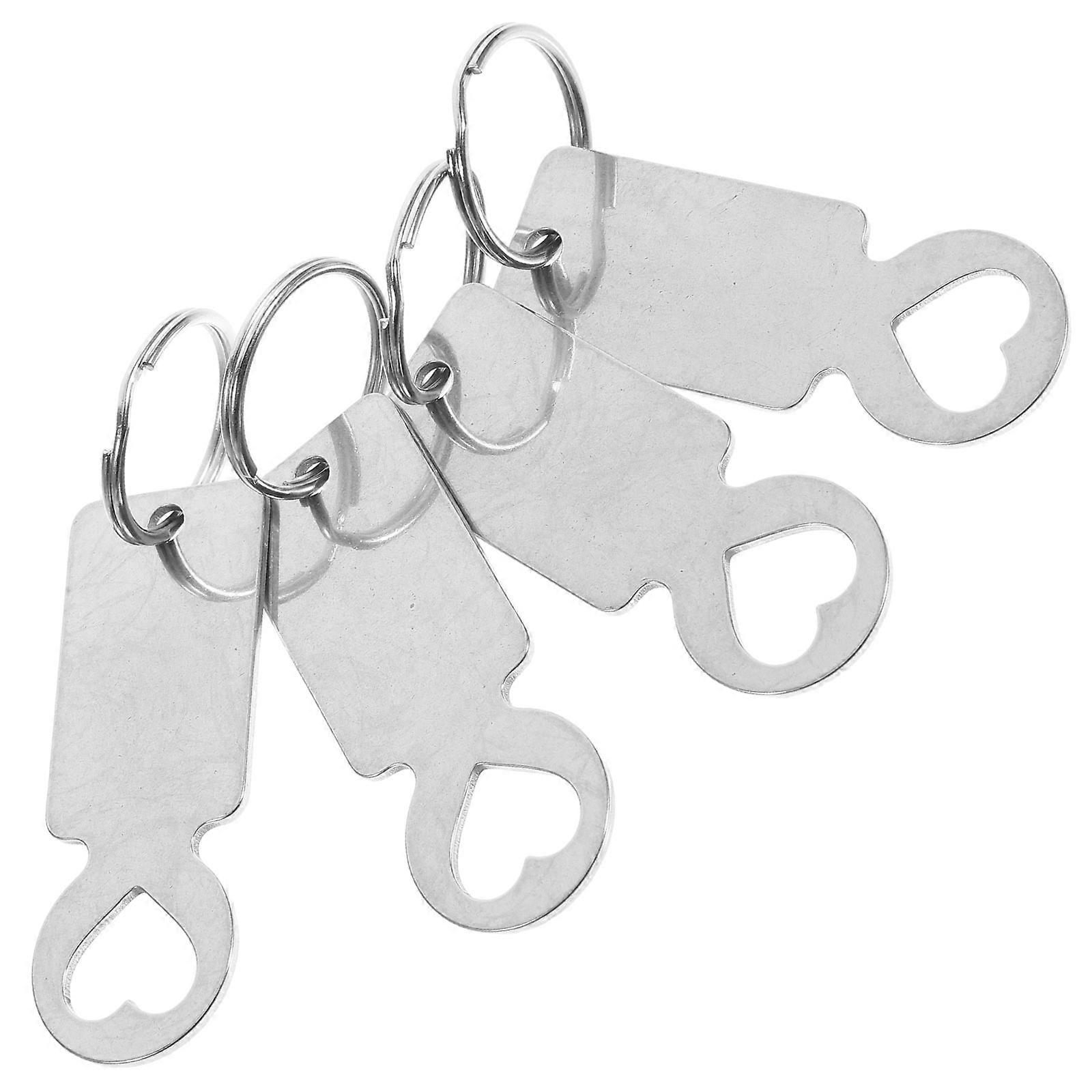 4pcs Trolley Token Keyring – Convenient Shopping Cart Remover, Unique Design Keychain for Easy Use, Practical Shopping Accessory