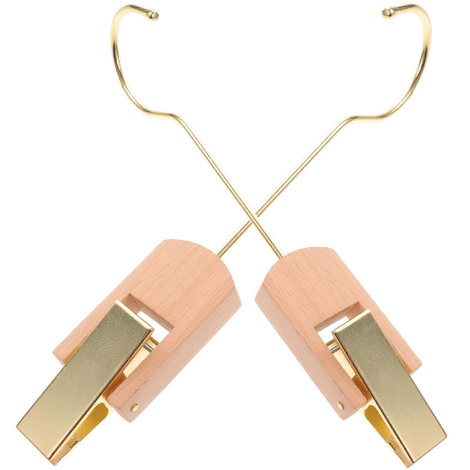 2pcs Hanging Clothes Hooks Creative Hangers with Laundry Clip Hooks