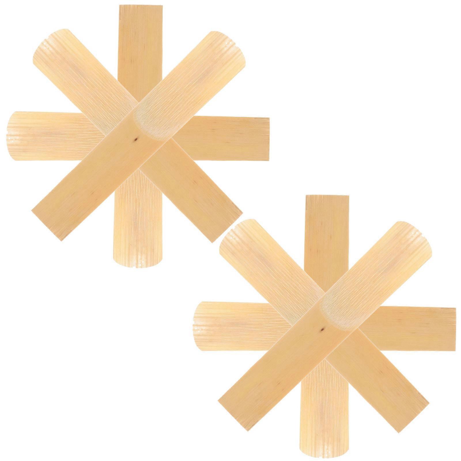 Wood Clarinet Reeds for Beginner and Professional Players with Excellent Sound Quality and Durability Light Yellow