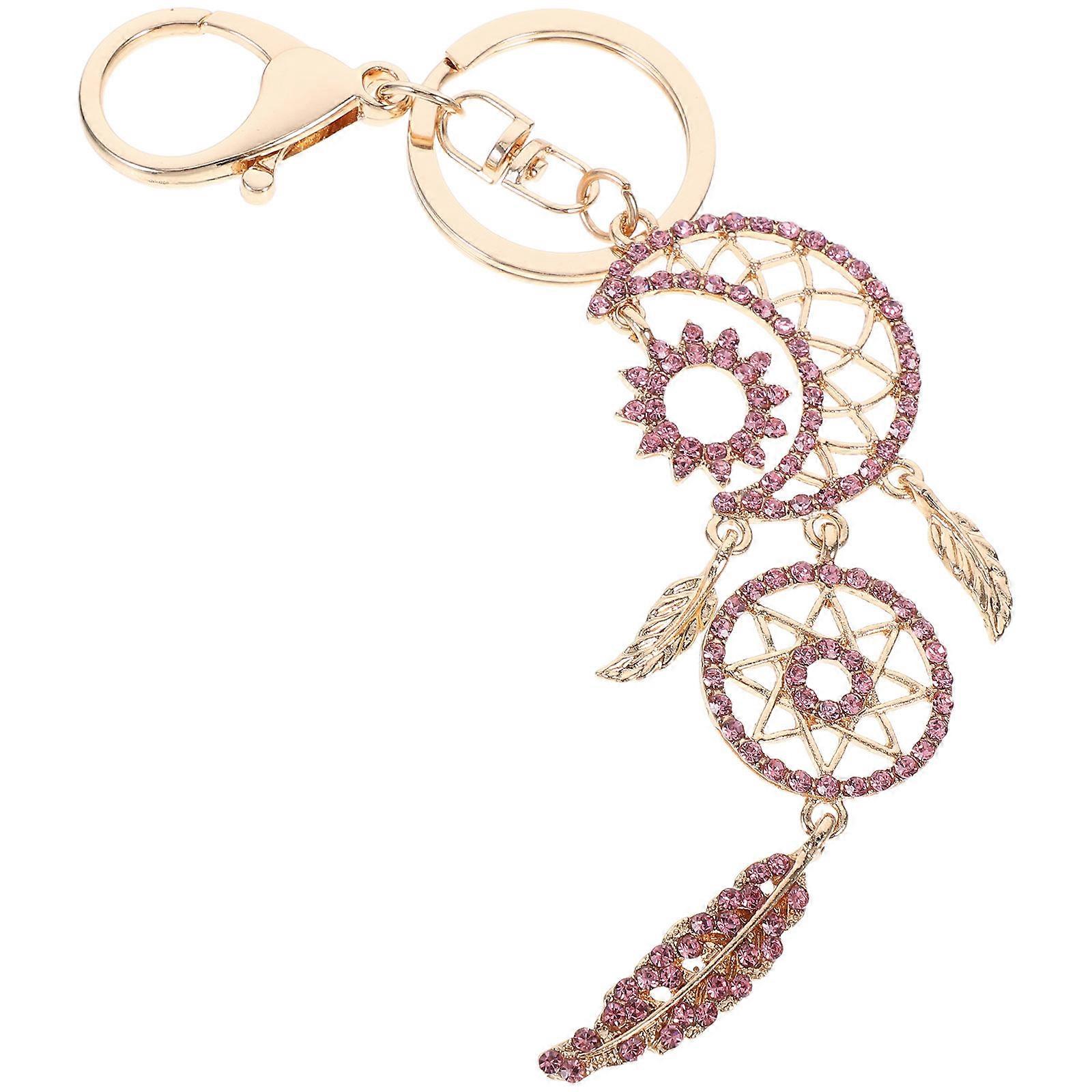 Sparkly Moon Keychain Accessory Enhancer For Women Car Keys 1Pack