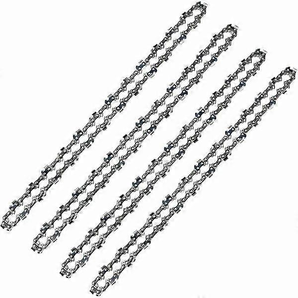 52 Drive Links Chainsaw Chain, 3/8\" LP Pitch, 0.50\" (1.3mm) Gauge, Low Kickback, 4-pack 52 Drive Links Chainsaw Chains