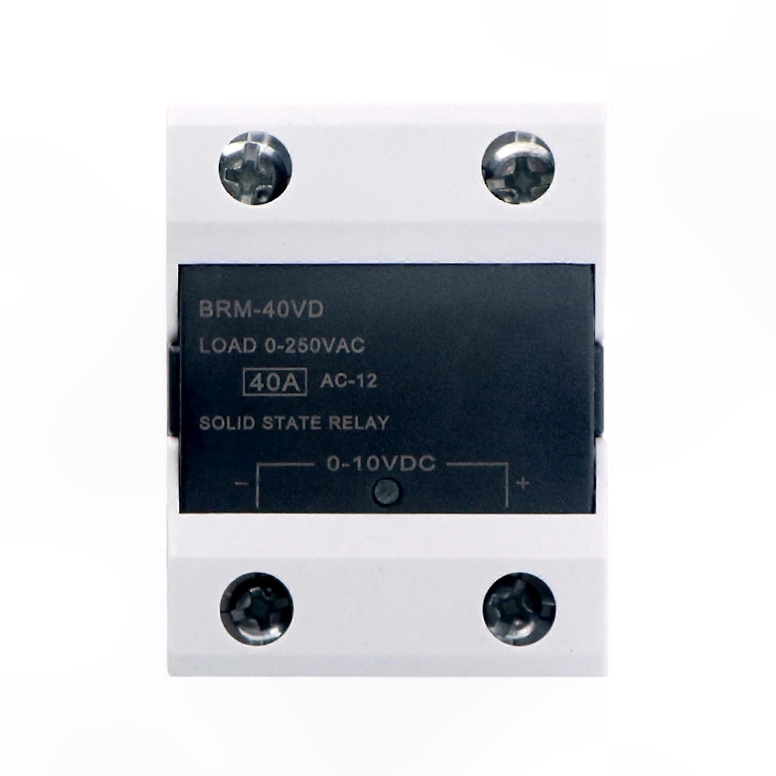 40A Solid State Relay with 0-10V DC Input and 0-250V AC Load Voltage Regulator