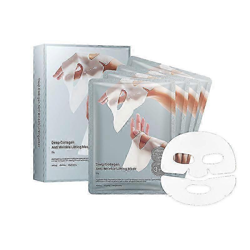 Deep Bio-Collagen Real Mask, Deep Collagen Anti-wrinkle Lifting Mask, Facial Hydrogel Mask for Moisturizing, Firming, Easily Absorbed