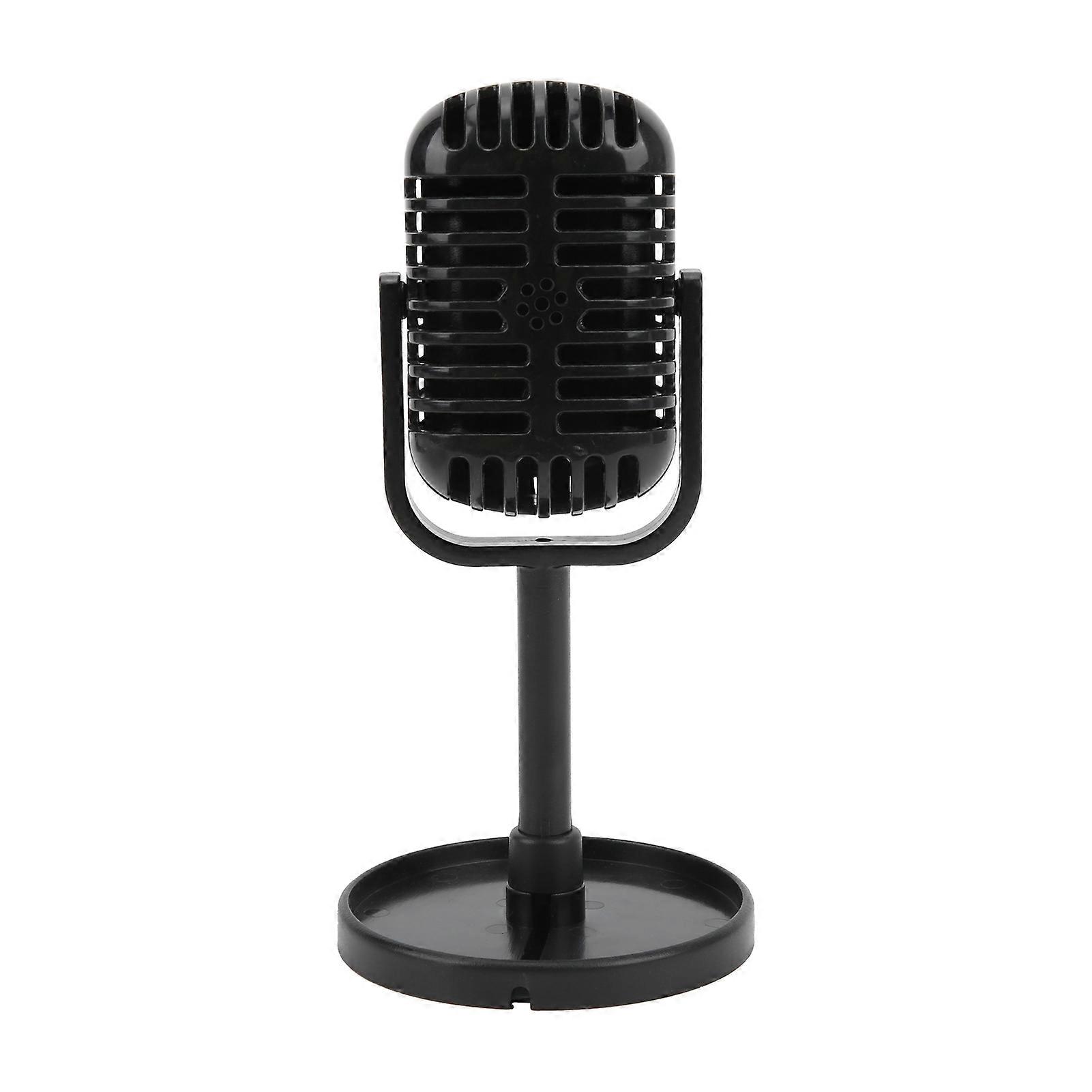 Classic Prop Microphone for Filming Dance Shows Practice Using Microphone Props FilmBlack