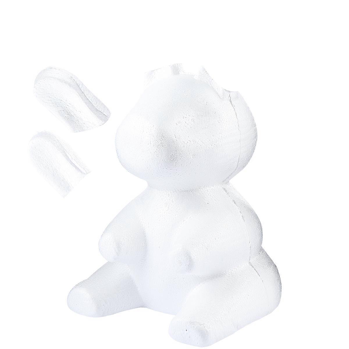 Froth Rabbit Mold White Polystyrene Modelling for DIY Versatility Crafts for Decoration