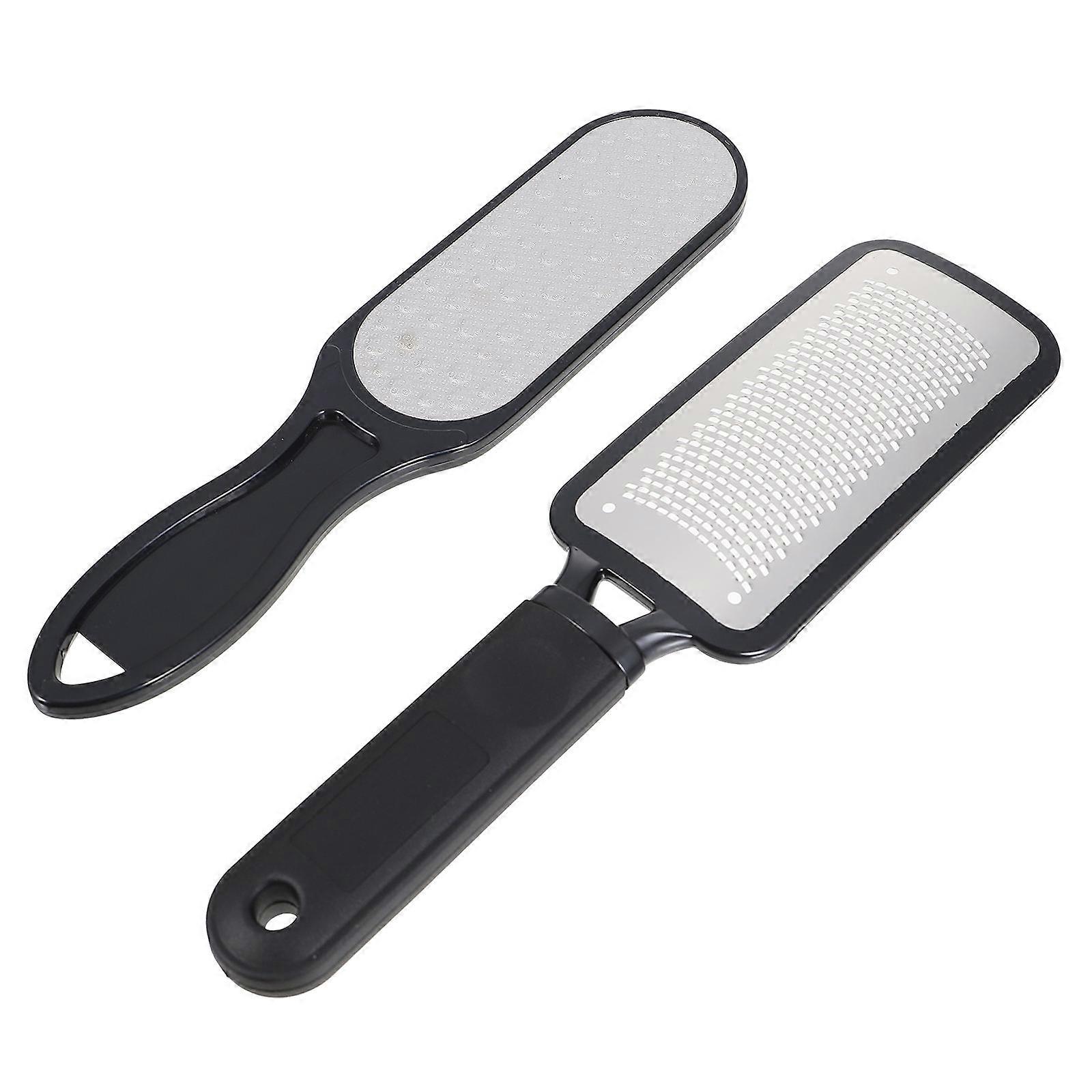 Stainless Steel Foot File Remover for Home Use Lightweight Ergonomic Pedicure Tool Assorted Color 2pcs