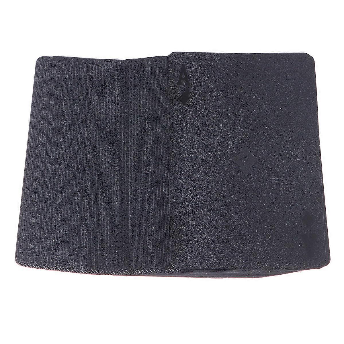 Quality Playing Cards Creative Game For Office Time Playing Black Color 1 Set Rectangular Shape