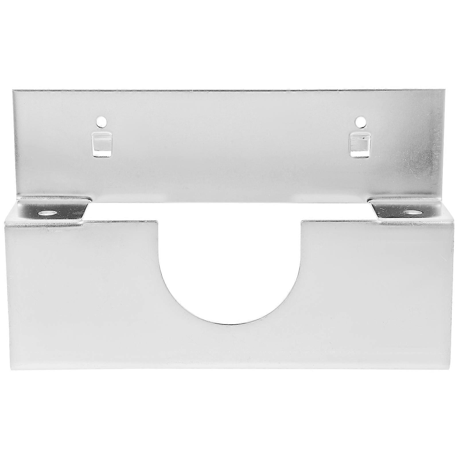 Wall Mountable Angle Grinder Rack for Computer Silver Iron Material 10.5 Inch Durability Ensured