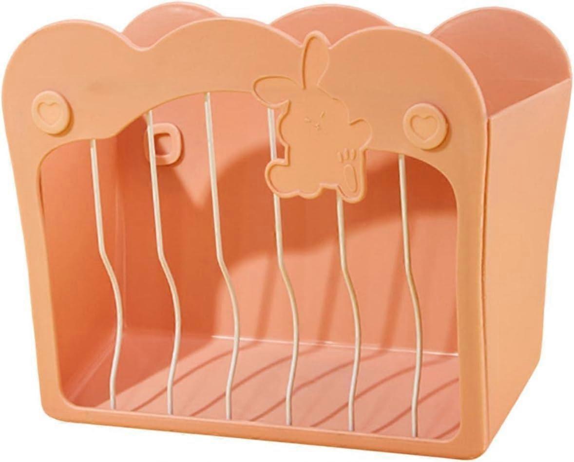 Rabbit Hay Feeder Hanging Rack - Pink Guinea Pig Hay Manager for Small Animals, Durable and Easy to Install