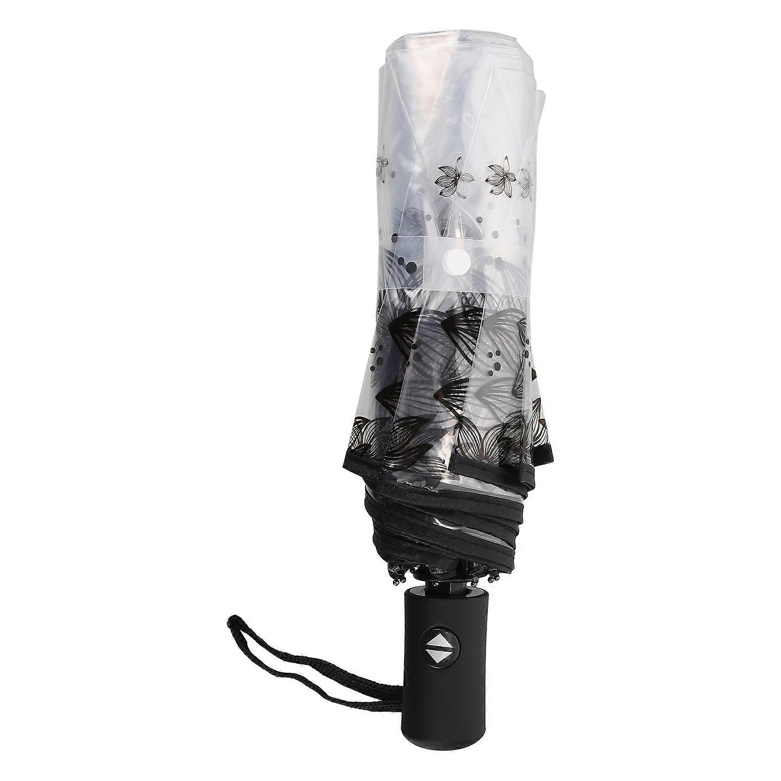 Transparent Folding Umbrella Automatic Umbrella for Home Use