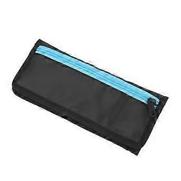 Battery Storage Bag Nylon Zipper Design 4 Small Compartments Inside Portable Memory Card Storage Bag