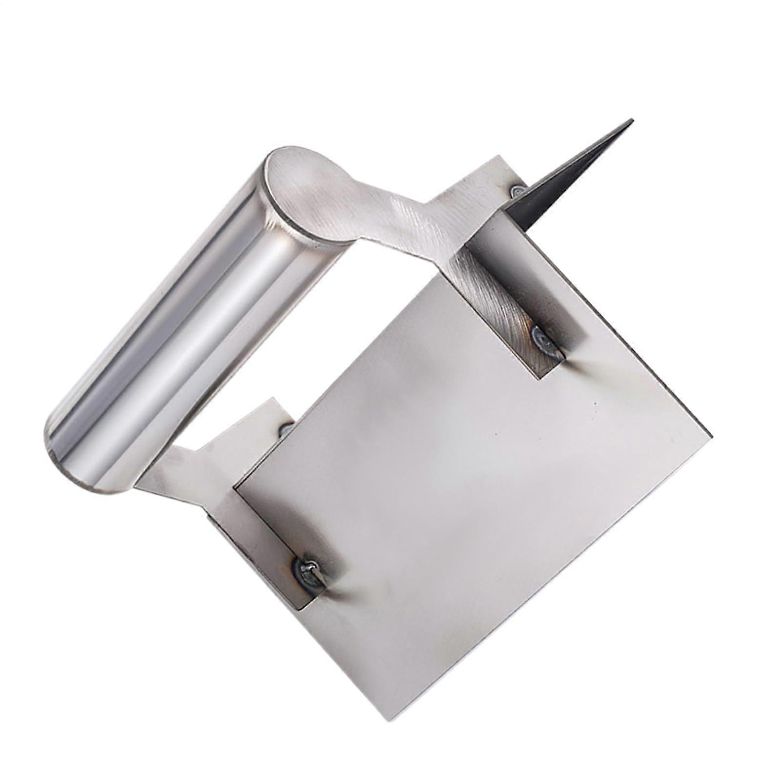 Drywall Corner Tool with Non-Slip Handle, Scratch Resistant Trowel, Reusable 4-Inch Scraper for Renovation and Construction