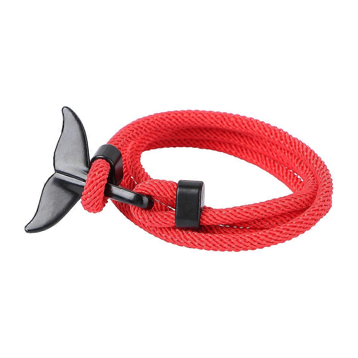 سوار زوجين إبداعي من السيليكون الأحمر للديكور مناسب للحياة اليومية يرتدي 1 قطعة