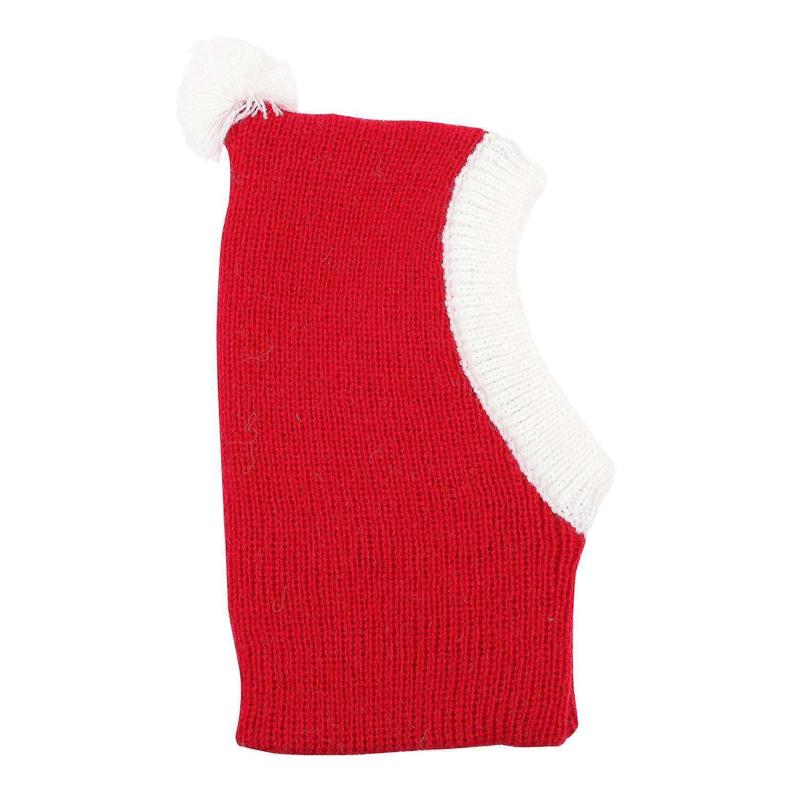 Petit chien costume chapeau rouge Noël Design accessoire pour chiens chats chaleur d’hiver 1Pcs
