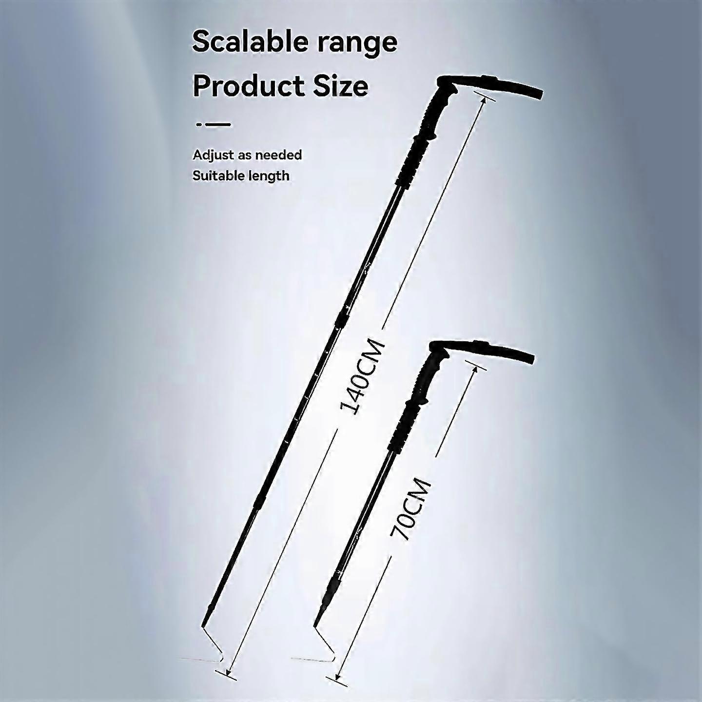 For 55 Inch Snake Professional Retractable Snake Hook Snake Tongs Reptile Pickup Stick Catcher Snake P