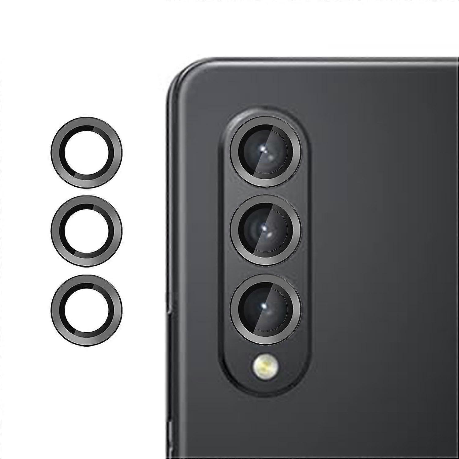 Kalebol No Flicker 超薄型個別カメラレンズ強化ガラスフィルム Samsung Galaxy Z Fold3 用