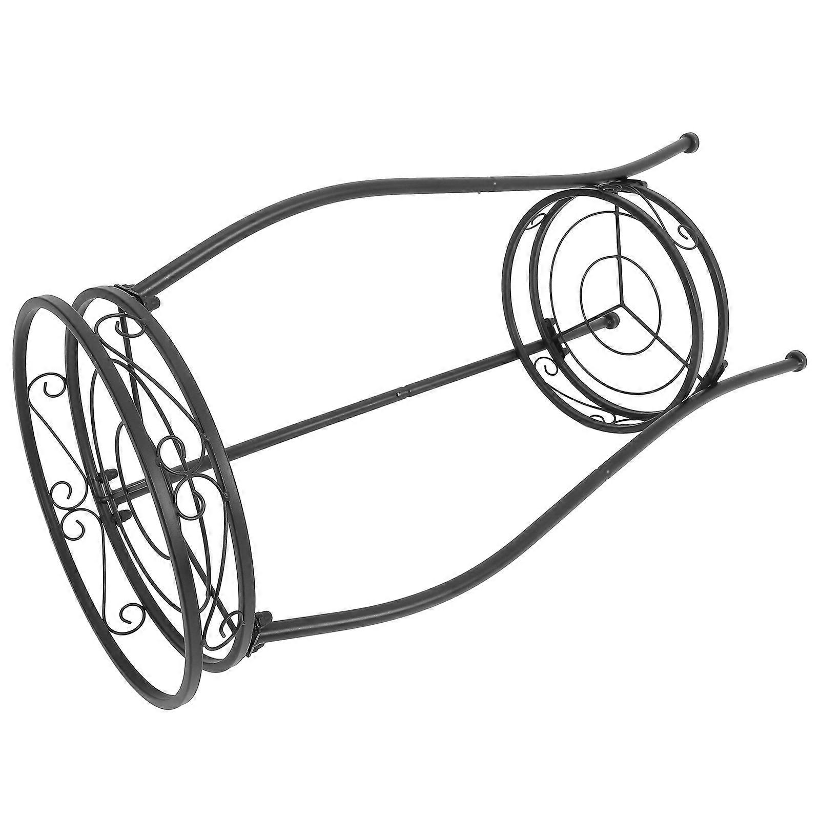 Double Layer Flowerpot Rack for Home Use with Delicate Design and Smooth Surface