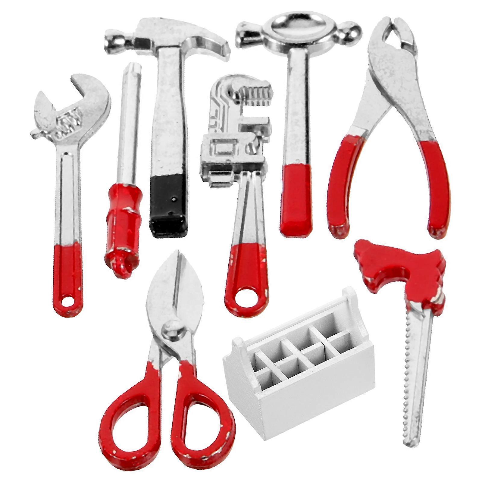 Compact Miniature Tool Set for Dollhouse Decor – Tiny Tools for DIY Crafts, Micro Scenes & Miniature Ornaments