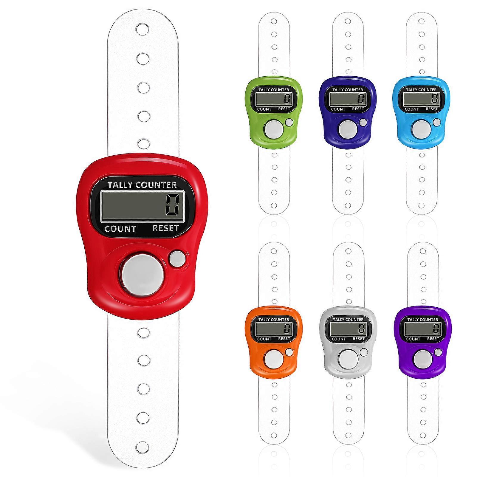 Portable Tally Counter 7Pcs Ring Counting Tool For Sports Event Attendance And Inventory Counting In