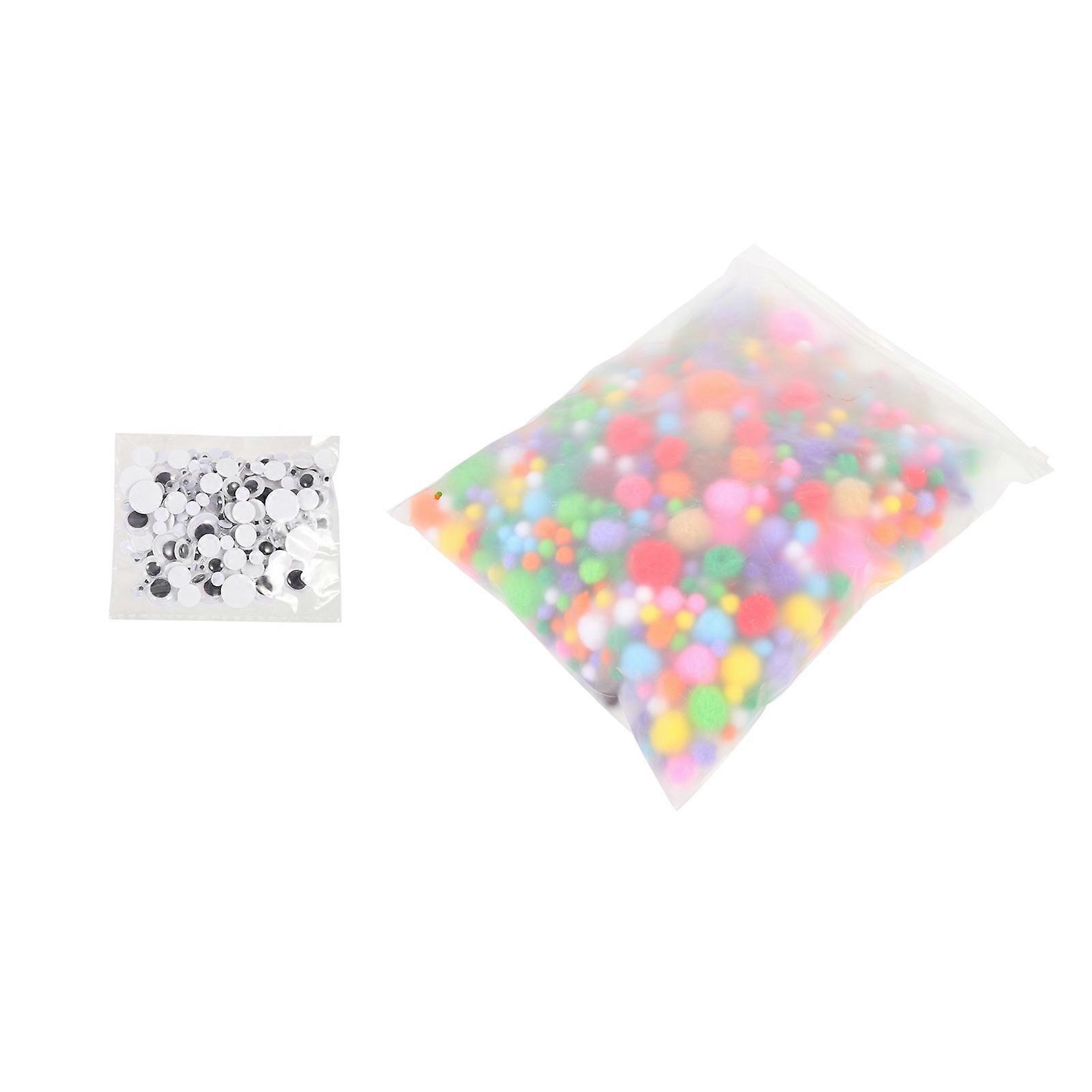 DIY Crafts 1 Set Plastic Simulation Eye Stickers Assorted Color Suitable For Children Fuzzy Craft Supplies Enhancement