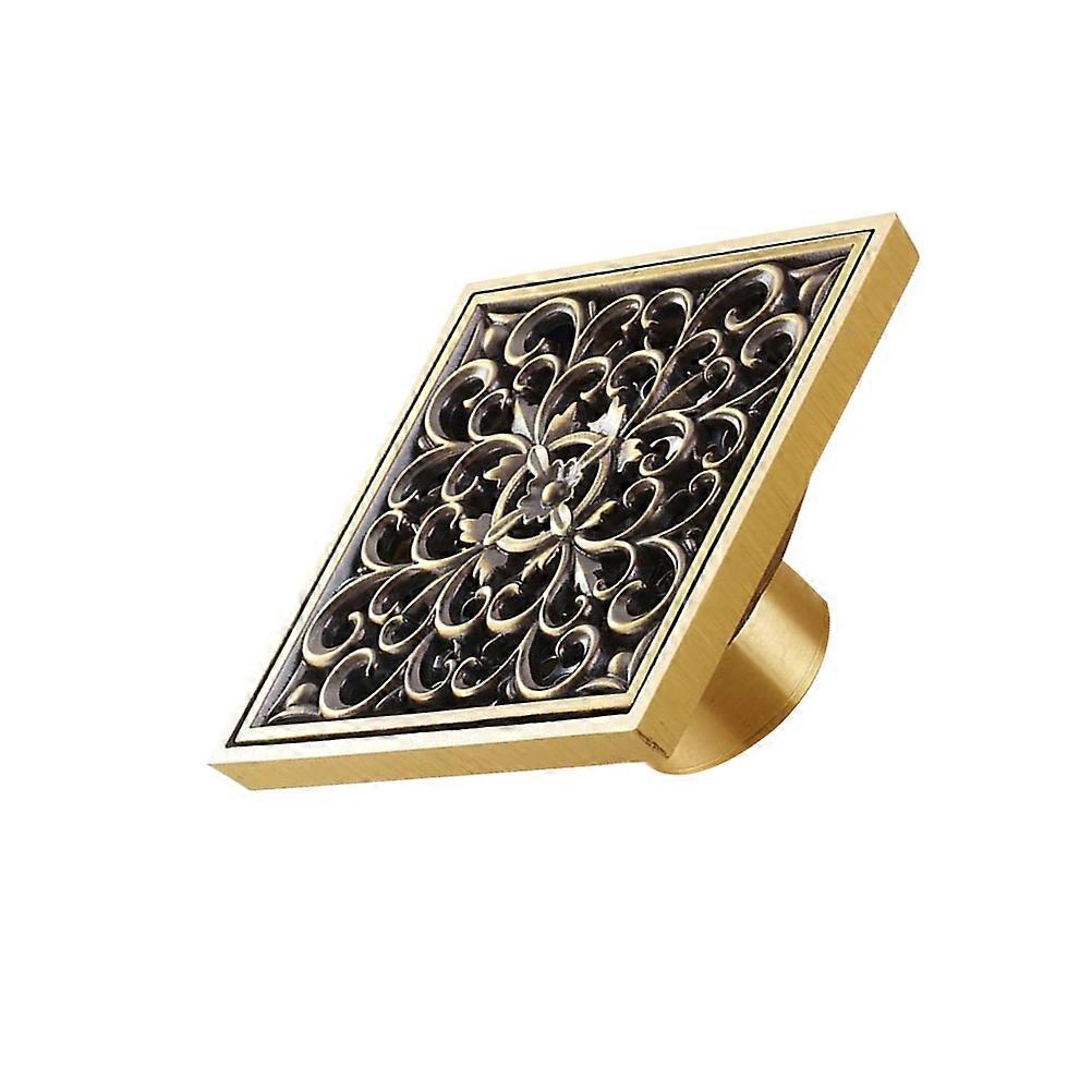 Creative Floor Drainer Antique Design For Bathroom And Kitchen 10X10cm Size Drainage Function 1Pcs