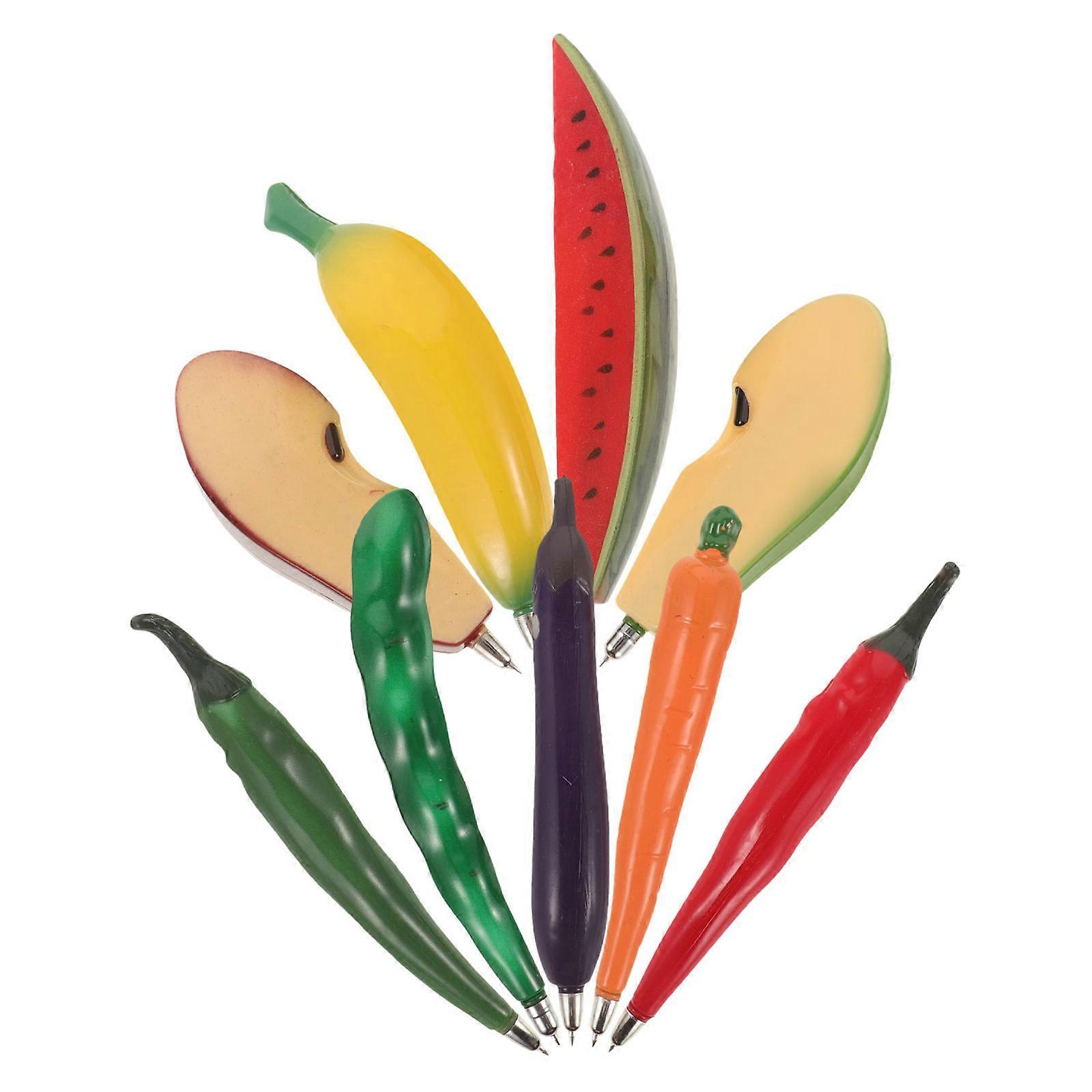 Fruit Shaped Ballpoint Pens with Smooth Writing Experience Assorted Color Portable for School and Party Gifts