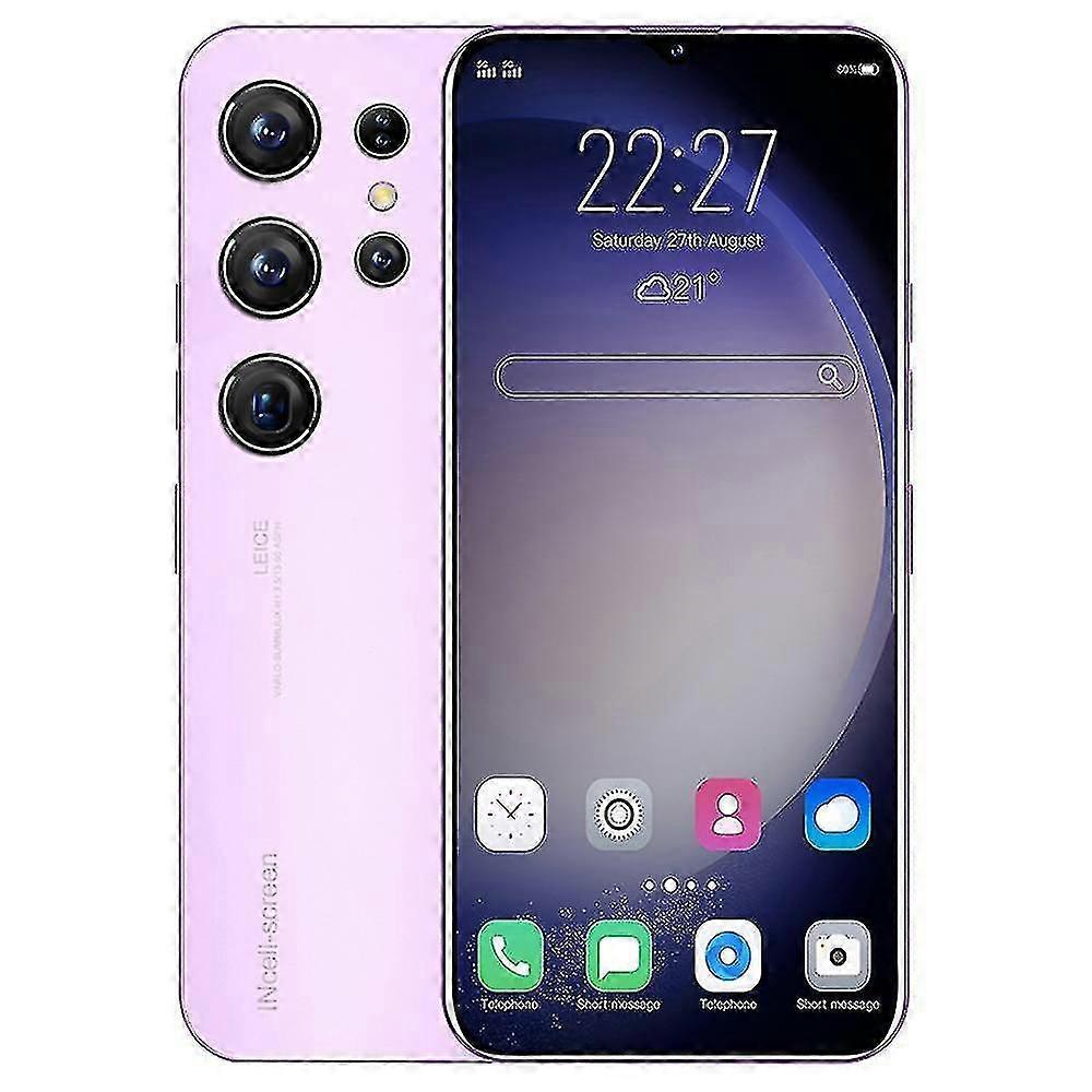 Smartphone K23 7,5 pouces 5G, batterie 5800 mAh, appareil photo 64 MP, débloqué, carte mémoire 128 Go, violet foncé