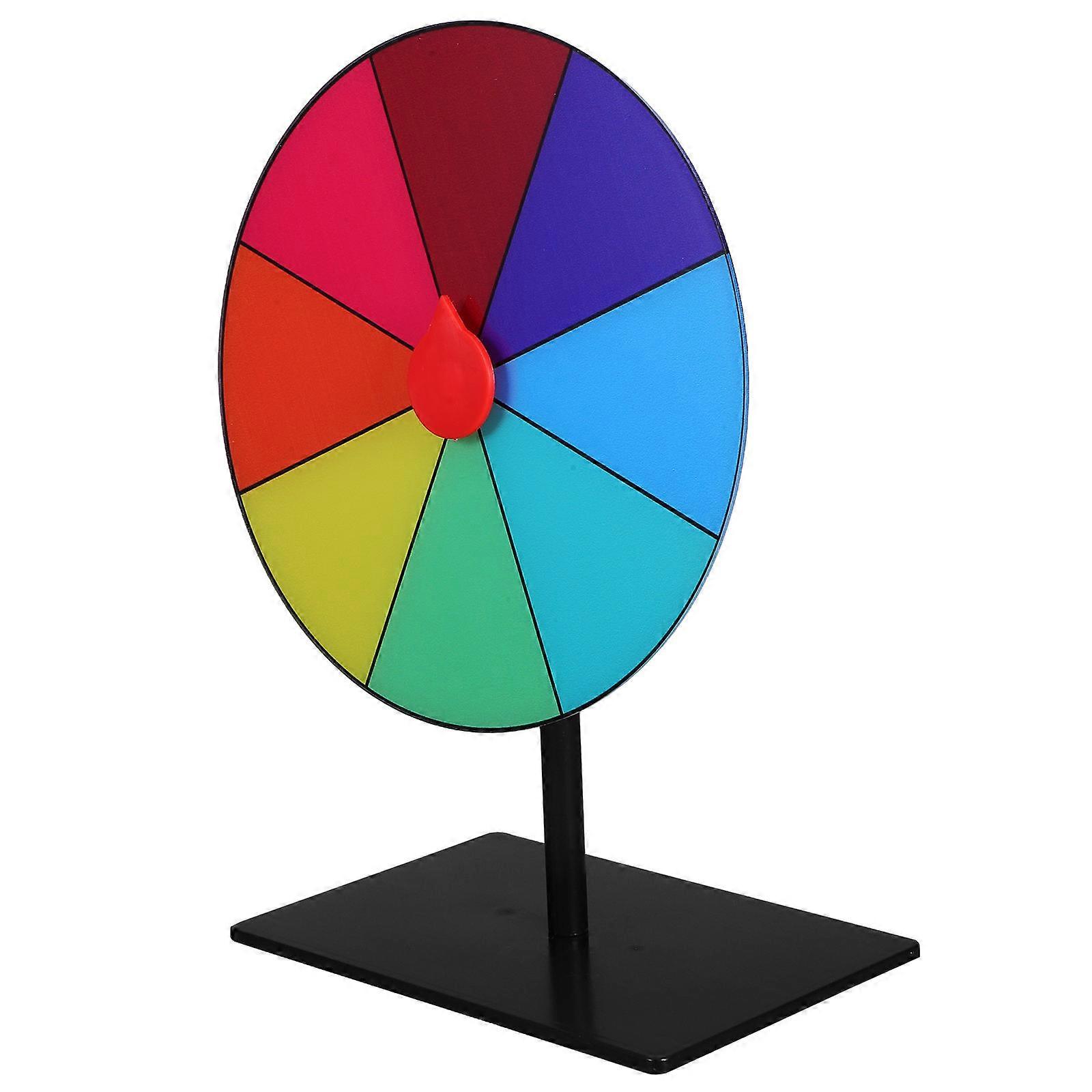 Dry Erase Spinning Wheel for Parties and Games Portable Reusable Plastic Multi Color 7 Inch Diameter