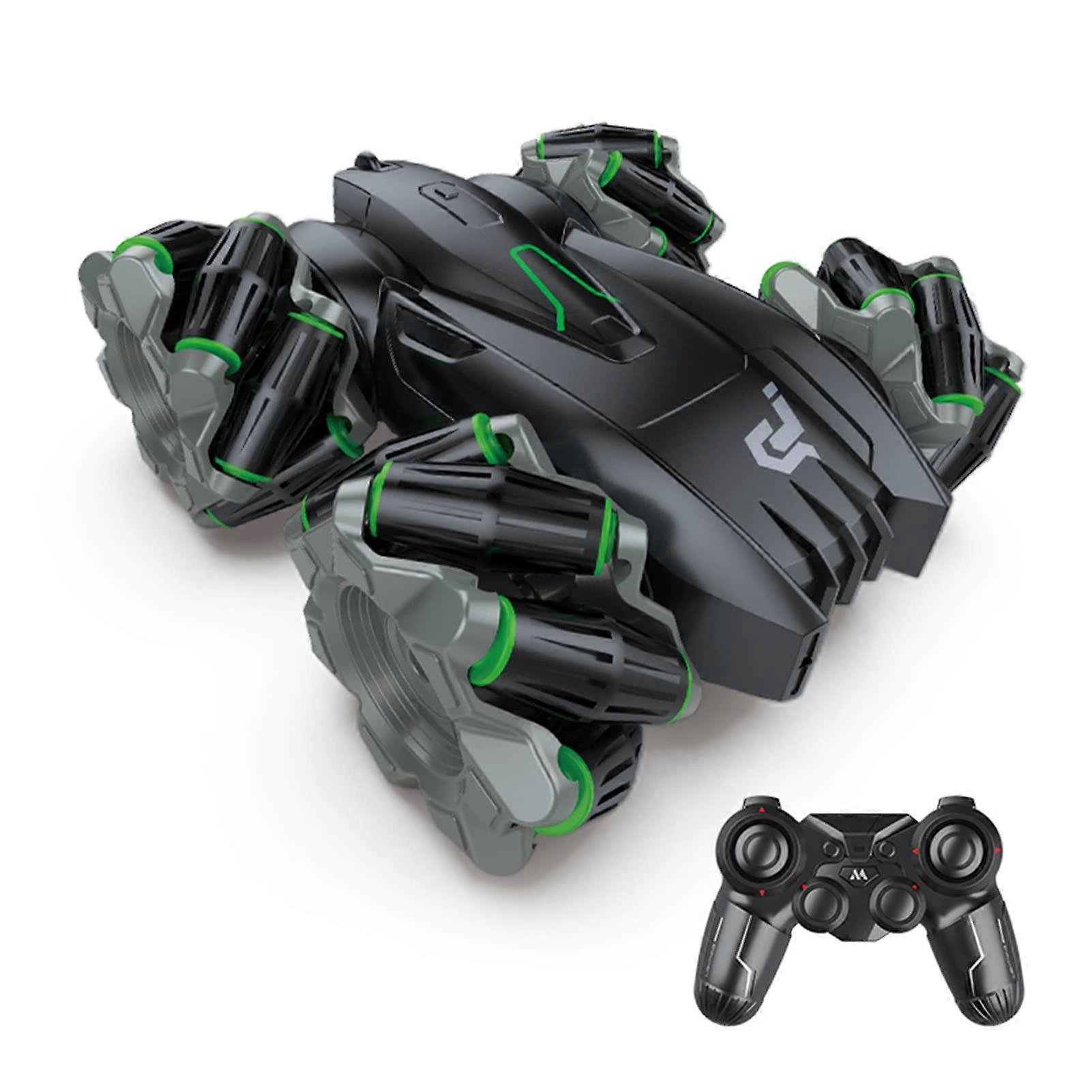 RC Stunt Car 2.4GHz 4WD Remote Controlled Tail Flick, Rotation LED Light for Kids Adults