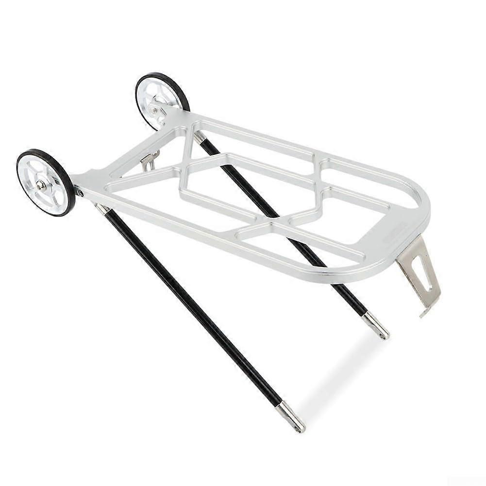 CNC Alloy Rear Rack for Brompton, Lightweight and, Fits United Trifold (red)
