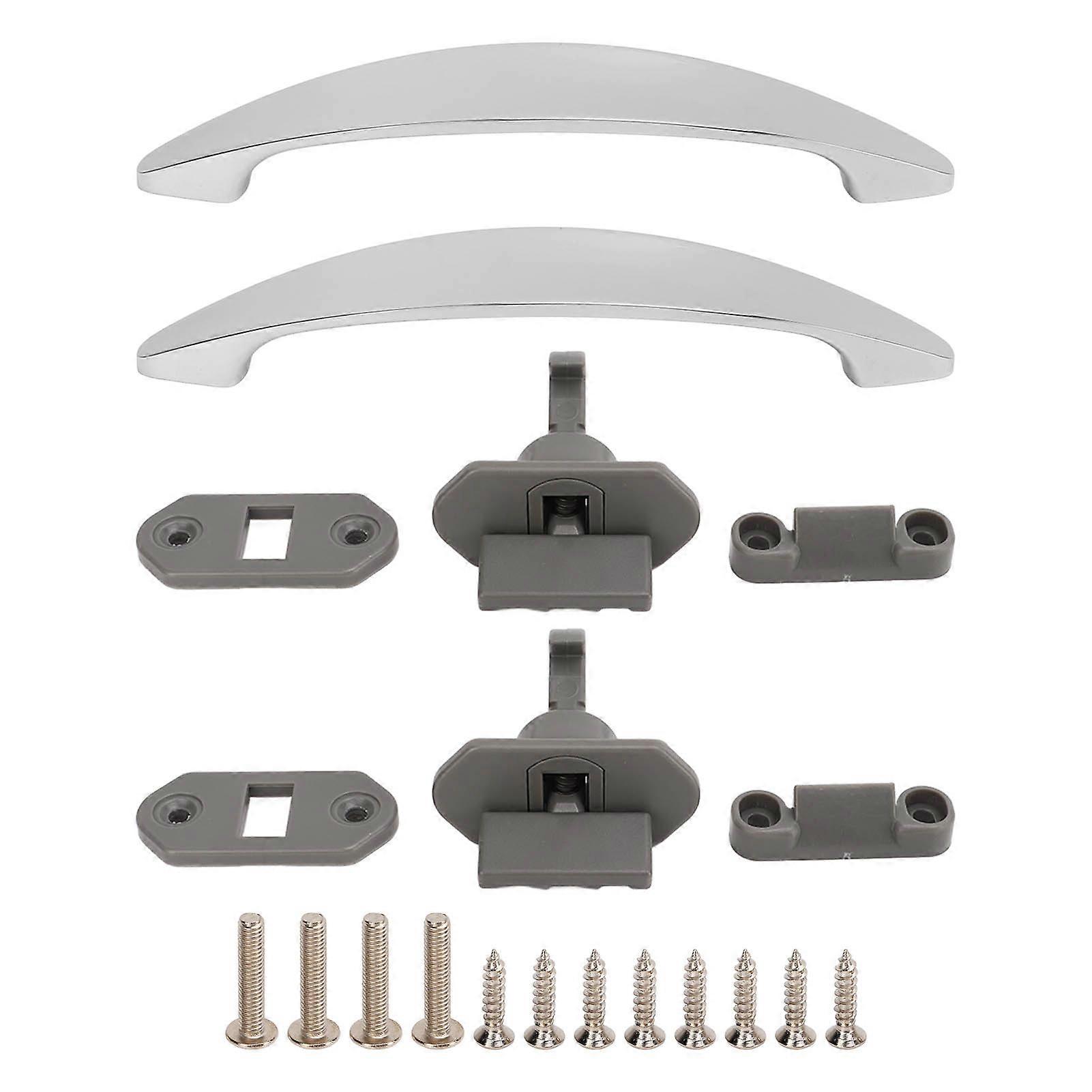 Zinc Alloy Arched Drawer Pulls 2 Set Cabinet Handles Wear Resistant for RV Yacht