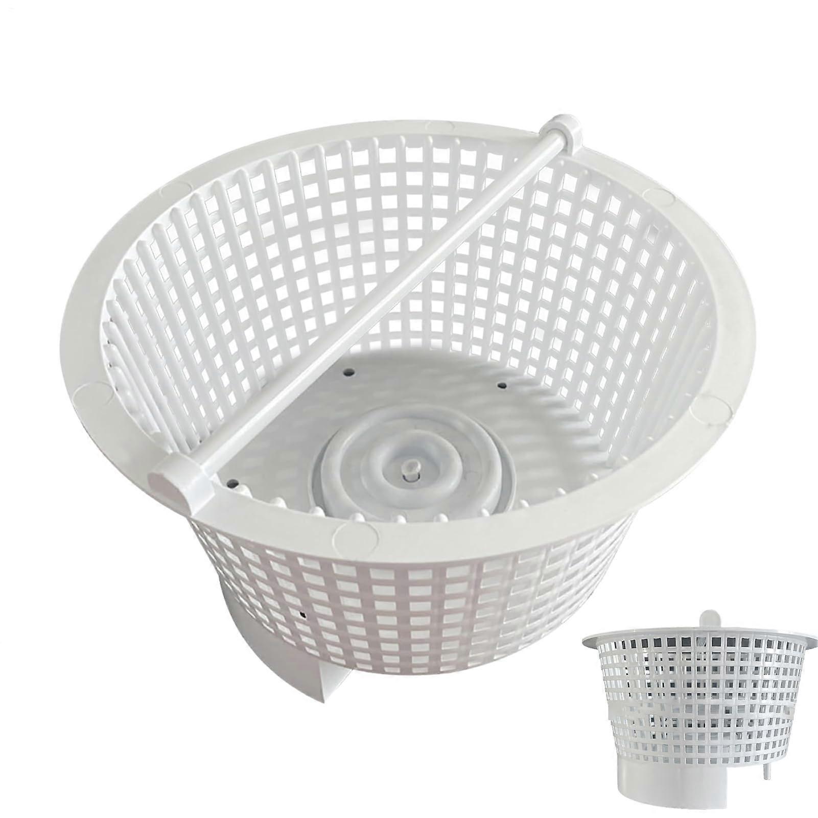 Skimmer Replacement Basket With Handle Improves Skimming For Pools, Durable Plastic, Fits Most Skimmers