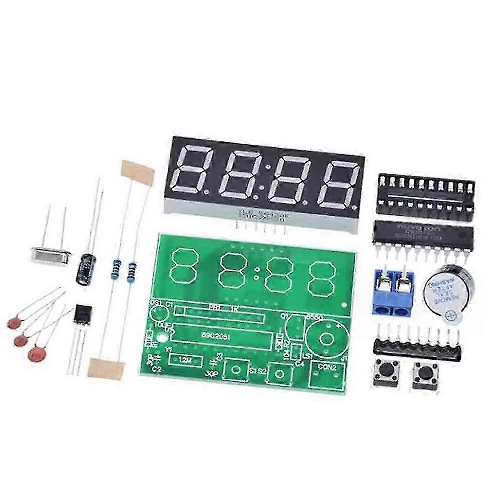 4 Digit Digital Electronic Clock AT89C2051 Microcontroller Digital Clock DIY Kit Parts SZRH A-D