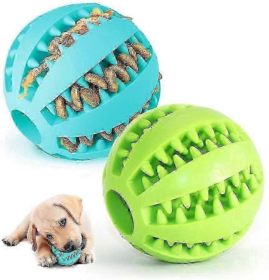 Dog Toy Ballsdog Rubber Chew Ball Clean Teeth Non-toxic Bite Resistant Toyinteractive Iq Puzzle Training Toy Ball For Small Medium Dog