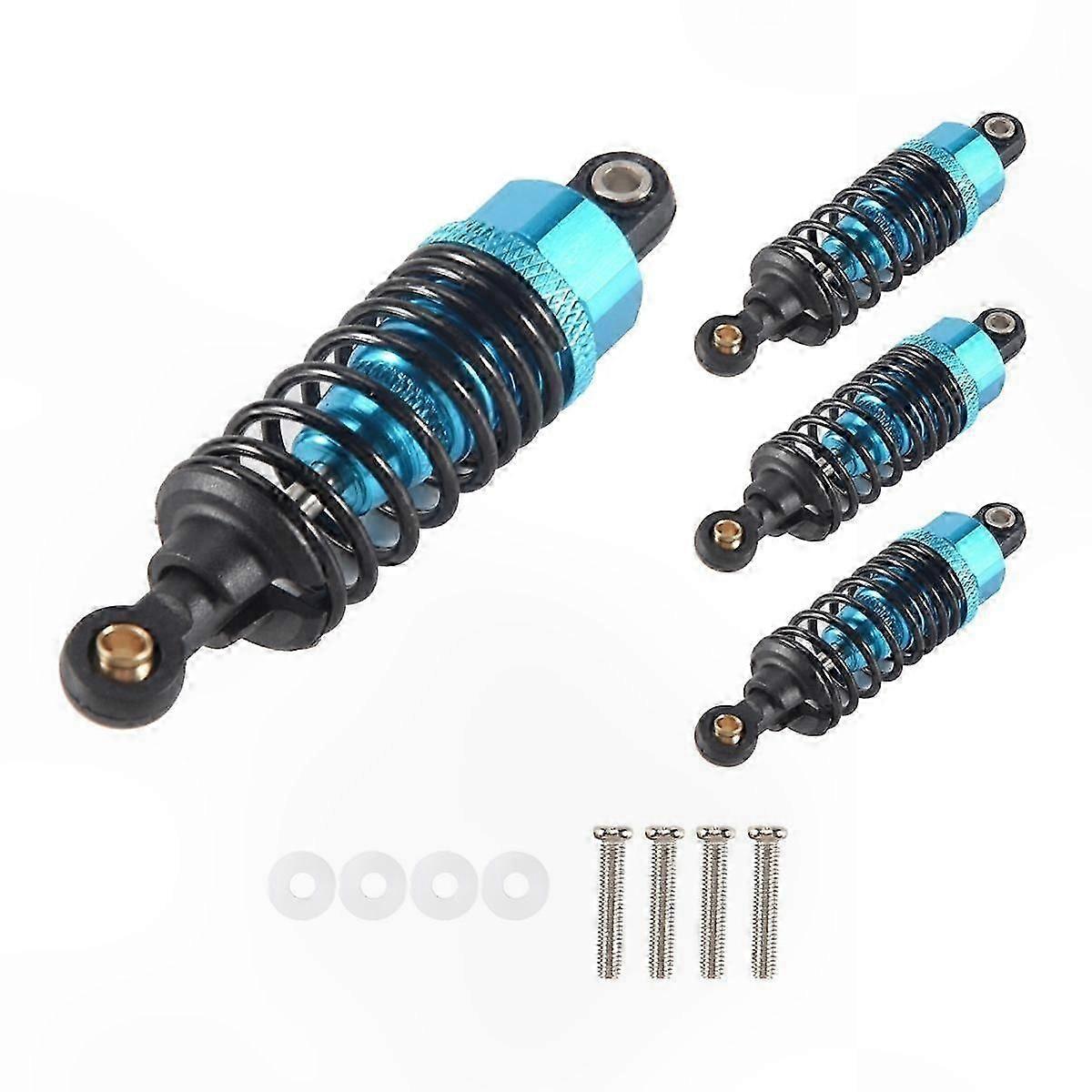 Blue Aluminum Alloy Shock Absorbers Set for 1/10 RC Car Models TT-01 TT02 Upgrade Components