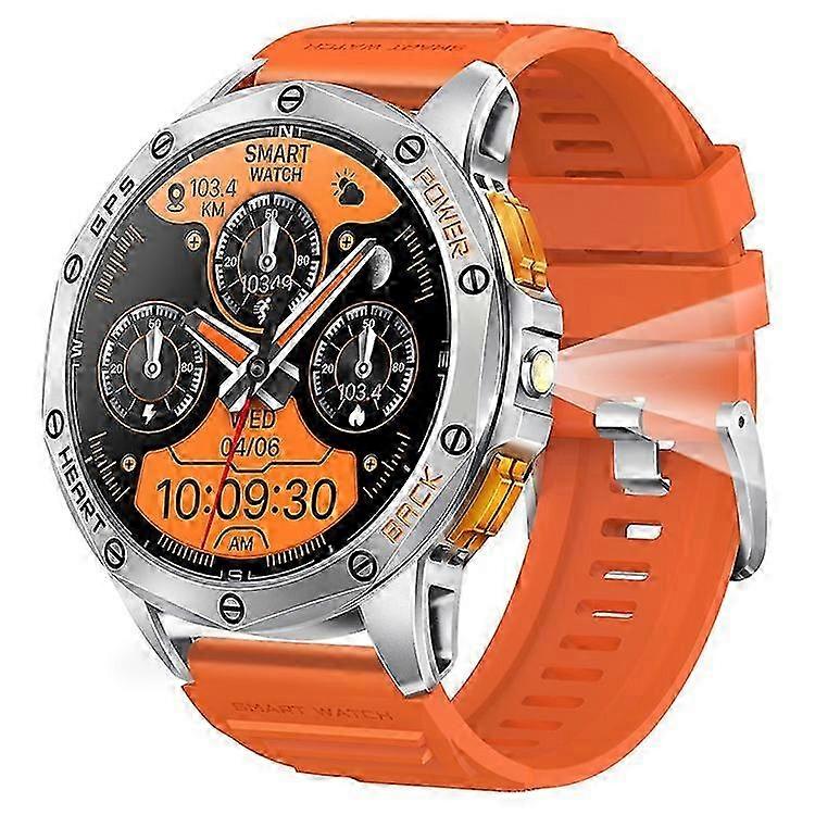 K67 Smart Watch with GPS, Flashlight & 1.43-inch AMOLED Screen - Fitness Tracker & Compass for All-Day Use