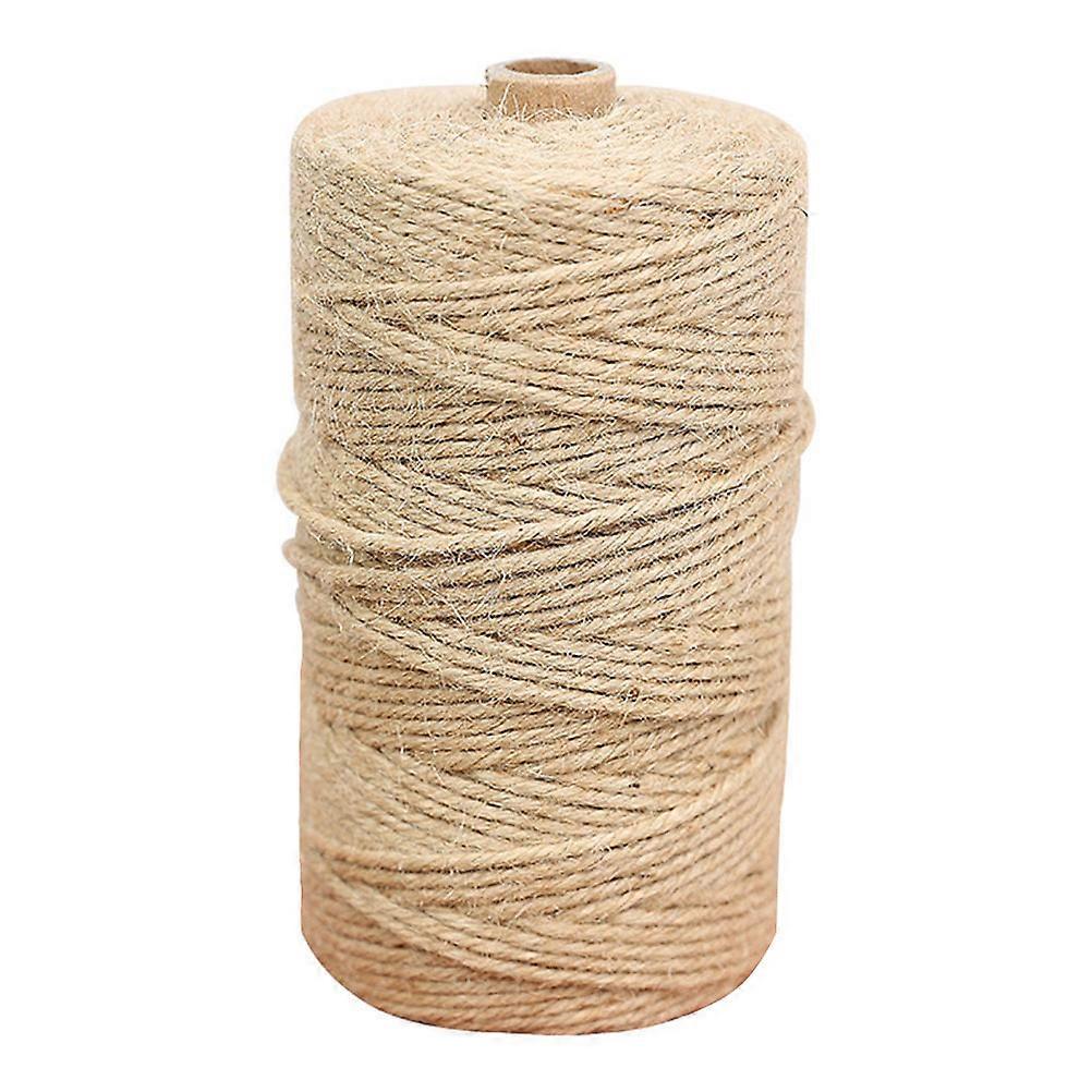 Small Hemp Rope Diy Rope for Gift Wrapping Yellow Hemp Material for Binding 1Pack