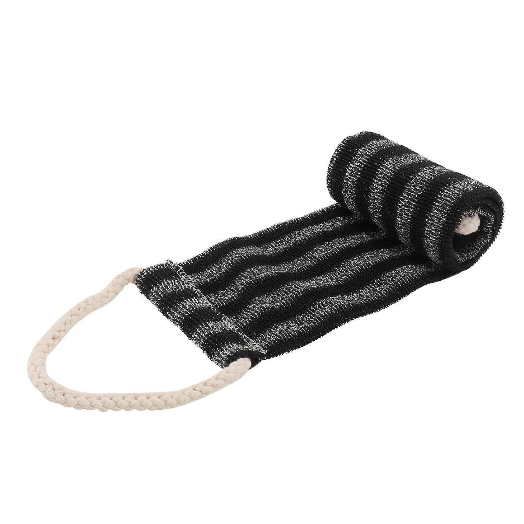 Extended Bath Scrubbing Towel Soft Exfoliating Body Scrubber with Hanging Rope for Easy Drying and Lightweight Design