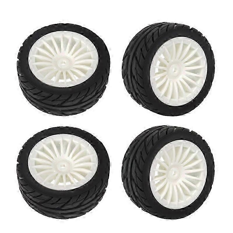 4-Piece Rubber Tires Wheel Set for RC Car Models SG1603, SG1604 & UD Series Upgrades