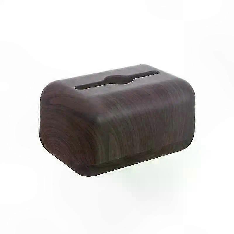 Wooden Napkin and Tissue Box Holder with ABS Storage Case for Home, Car, or Office Use