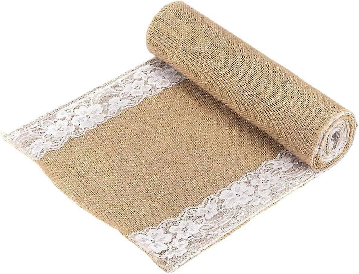 Lace Table Runner Home Table Cover Wedding Decorative Simple Style Decor Jute