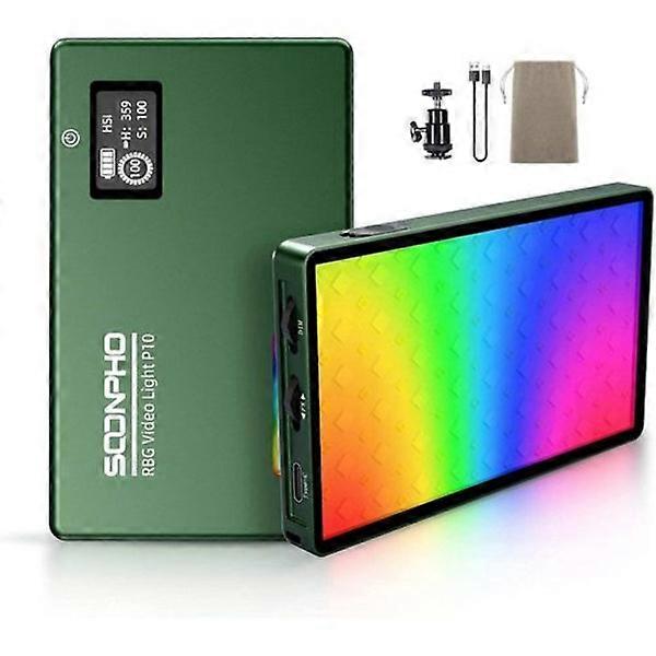 Lampe vidéo LED RGB Lumière vidéo LED en aluminium USB rechargeable Lumière vidéo LED. Solution d’éclairage portable.