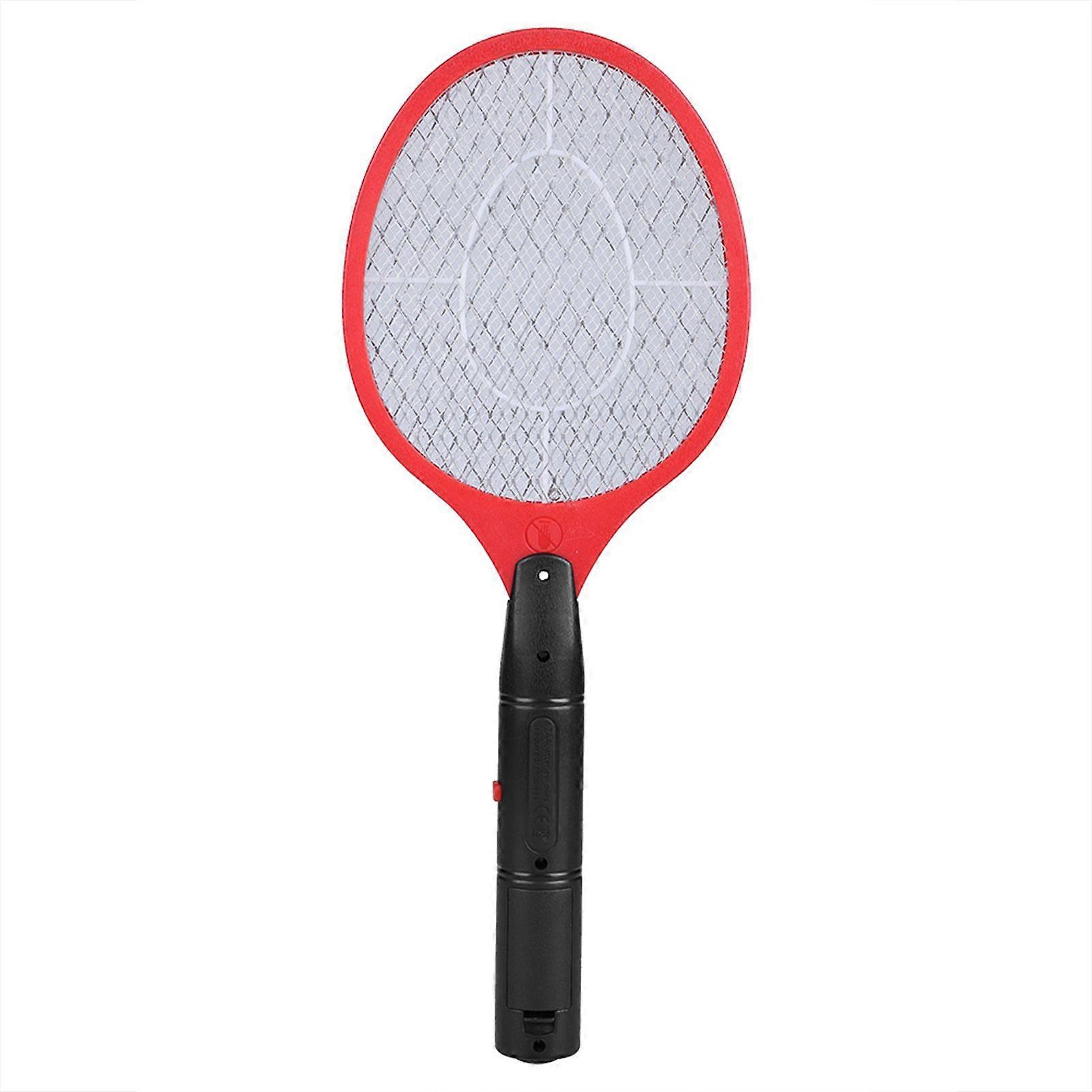 Cordless Battery Power Electric Fly Mosquito Swatter Bug Zapper Racket Insects Killer Red