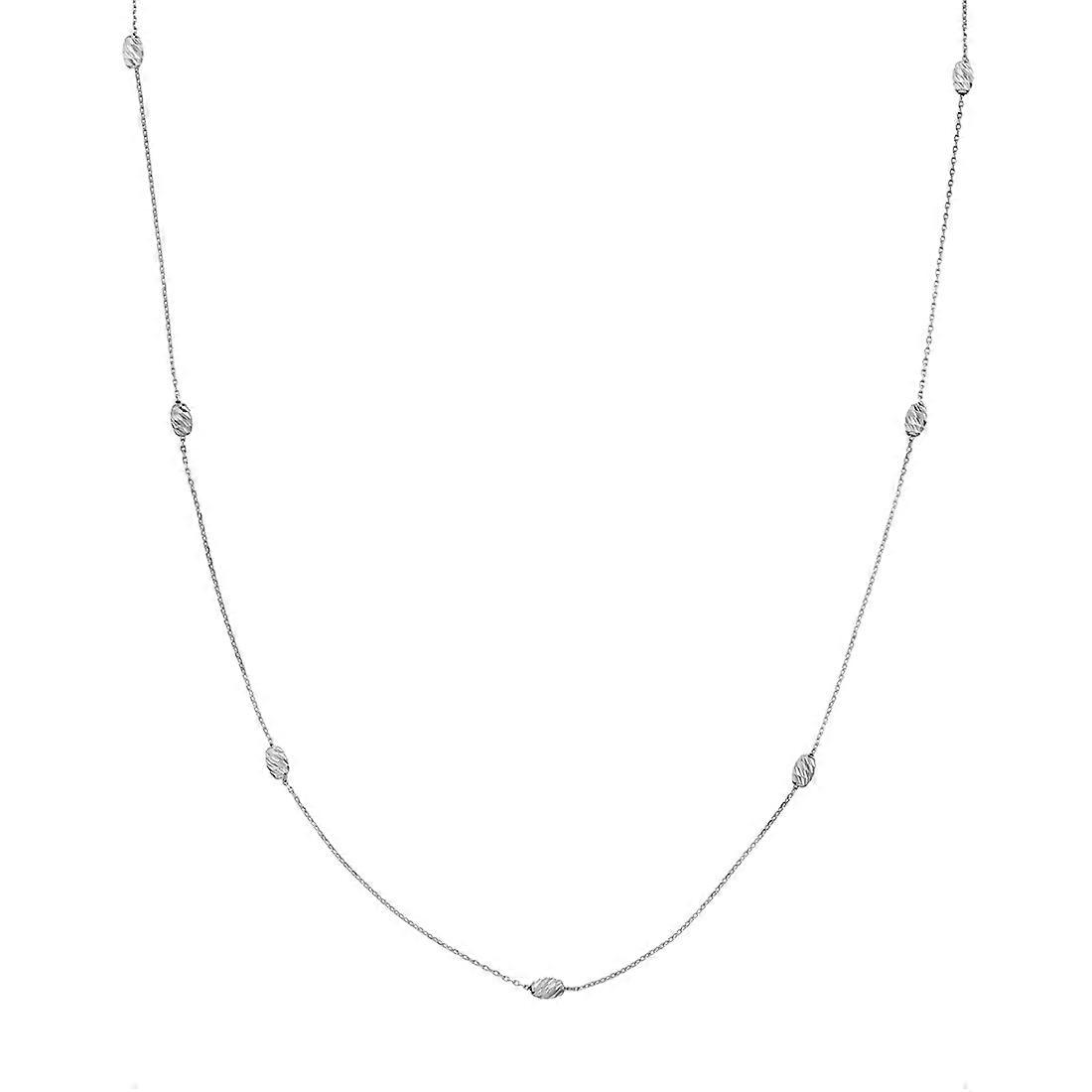 Colar ajustável de 45 cm (18 polegadas) com pingente de lua celestial em ouro amarelo maciço 14k, composto por 7 peças.