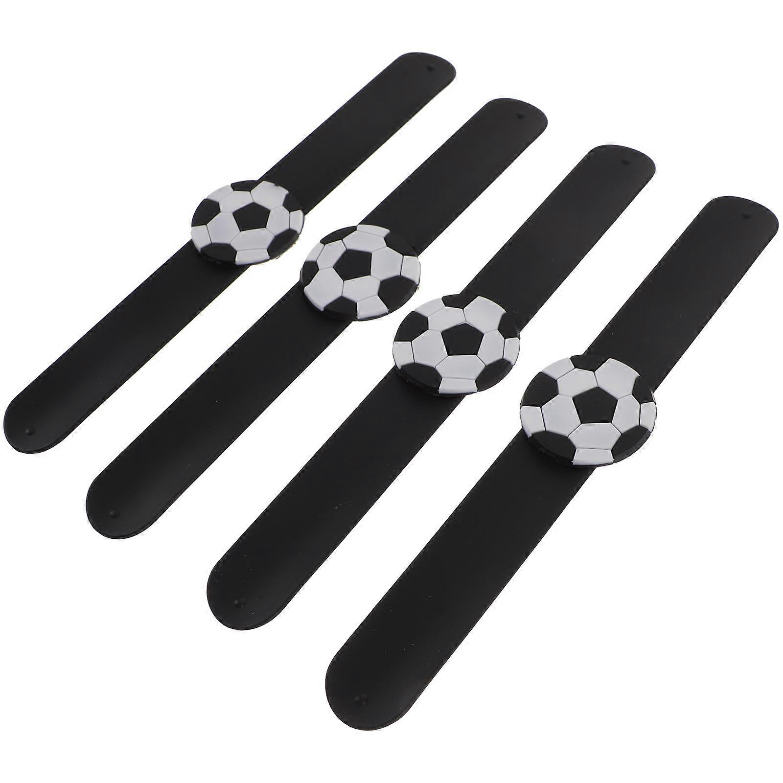 Shou Snap Bracelets Silicone Slap Bracelets for Decor 4Pcs