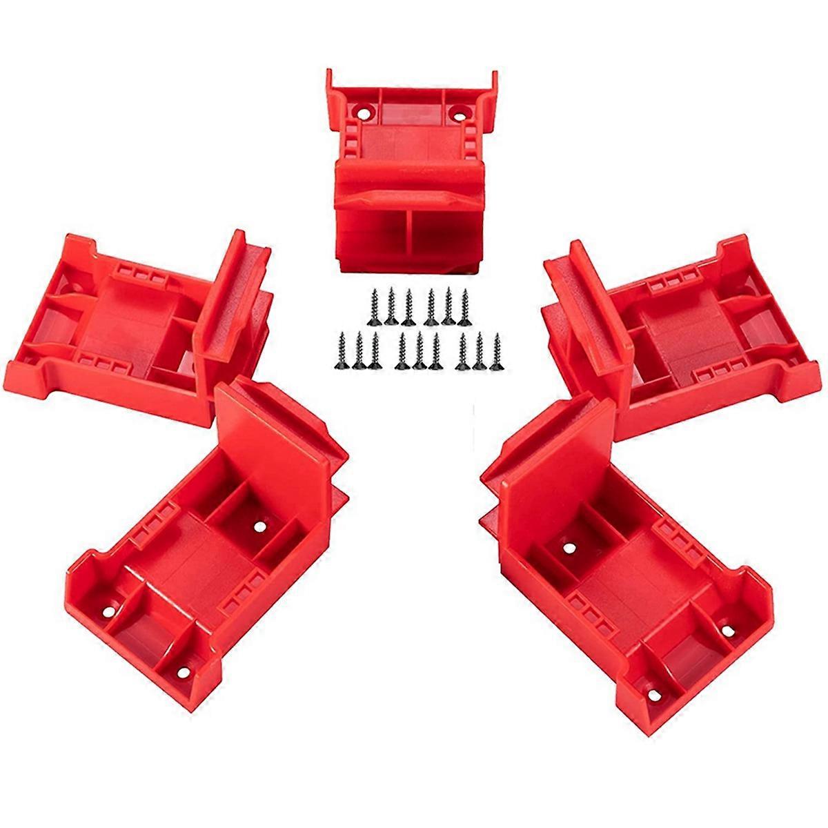 5pcs 2-in-1 Tool Hanger Dock - Wall-Mounted Battery Holder for 14.4V-20V for 18V Batteries A