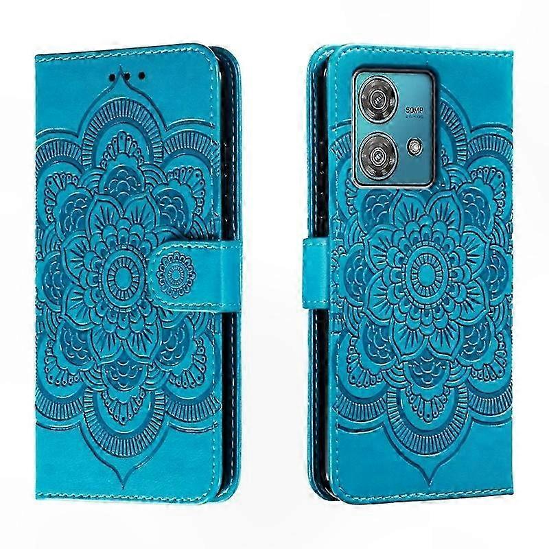 Mandala Design Leather Phone Case with Eming Pattern for Sun Lovers