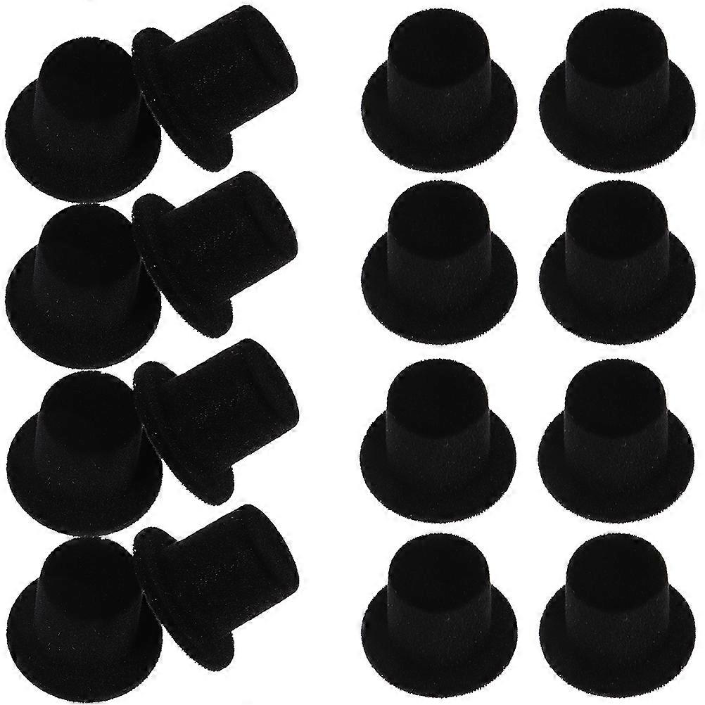 20pcs Mini Top Hat Doll Hat Snowman Craft Material Small Hat DIY Crafts Making